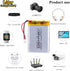 Liter 3.7V 1200mAh 603450 Rechargeable Lipo Battery Pack with JST 2.0mm Connector