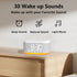 LazyNight 3 1 30 Snooze 32 in Alarm Clock Sound Machine Nightlight for Bedroom Plug in Digital Clock with Wake up
