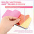 Houseen 12-Layer Tearable Microfiber Sponge Rag - Super Absorbent Reusable Cleaning Cloth with Rainbow Colors