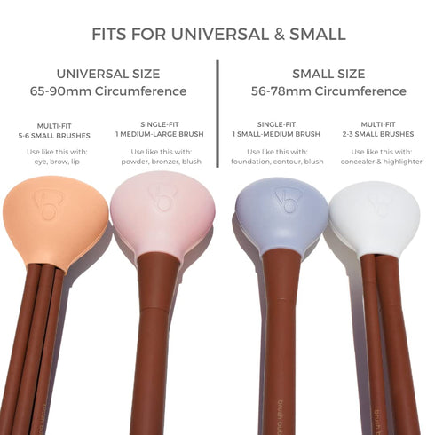 Small Brush Bubble Silicone Makeup Brush Covers for Travel, Storage & Organizer Case for Brushes, Protect Makeup Bag,