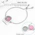 YWLI 10 Essential Oil Diffuser Bracelet Aromatherapy Locket Adjustable Stainless Steel Lotus Bracelet with Pcs Refill