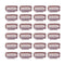 YANTAISIYU 24 pcs/lot 32mm 9-teeth Metal Hair Clip with Rubber Snap Clips for Hairpiece Wig Accessories (Light Brown)