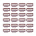 YANTAISIYU 24 pcs/lot 32mm 9-teeth Metal Hair Clip with Rubber Snap Clips for Hairpiece Wig Accessories (Light Brown)