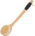 OWIIZI Round Head Back Scrub Brush for Body Shower, Wooden Long Handle, Skin Exfoliator Scrubber for Wet or Dry Use