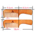 3 PCS Peach Wooden Comb Set - Wide & Narrow Tooth Combs for Women and Men (S023)