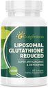 Liposomal Glutathione 2000 MG Supplement with Hyaluronic Acid, Collagen Peptide & Resveratrol, 60 Count