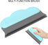 Silicone Cleaning Brush, Multifunctional Pet Hair Removal Brush for Clothes, Sheets, Carpets, Sofas (Blue)