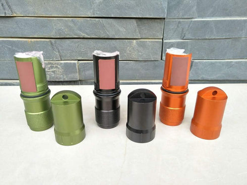 Portable Survival Capsule Tube - Waterproof Pill Container, Outdoor EDC Emergency Tool (Orange)