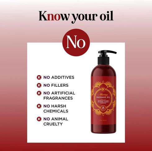 Relaxing Massage Oil for Massage Therapy - Aromatherapy Full Body Massage Oil with Enchanting Lavender Ylang Ylang