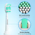 Replacement Toothbrush Heads for Philips Sonicare - Medium Softness Bristles, 10 Brush Heads Refill, White