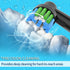 8pcs Black Replacement Heads for Oral B Electric Toothbrush, 4pcs Precision Clean & 4pcs Cross Clean Brush Heads