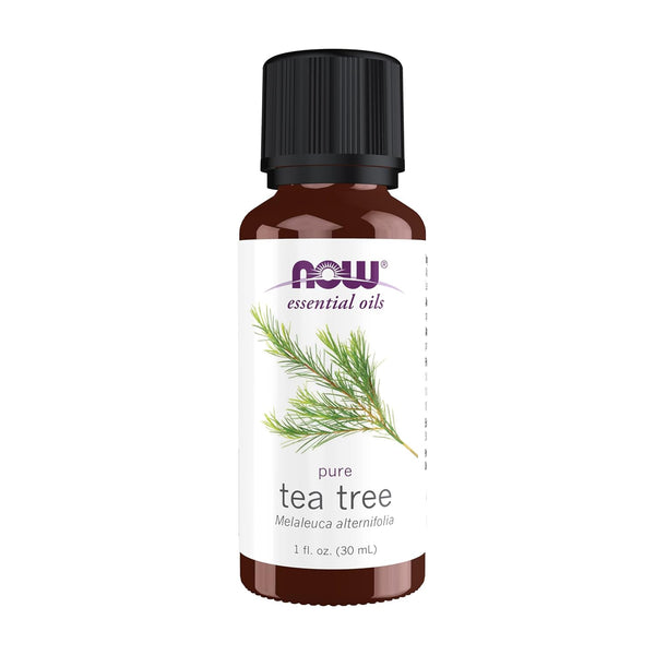 NOW Essential Oils Tea Tree Oil, Cleansing Aromatherapy Scent, 100% Pure, 1-Ounce