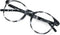 VisionGlobal Blue Light Blocking Glasses, Anti Eyestrain for Women/Men, Stylish Oval Frame, Anti Glare, Gray +1.50