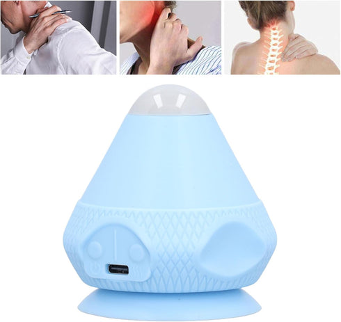 MIFDYU Mountable Massage Ball Suction Cup Wall Vibration Heated Back Massager Trigger Point Deep Tissue Neck Fascia
