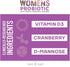 Probiotics for Women - Supports Digestive & Vaginal Health with D3, Prebiotics & Cranberry - 60 Count