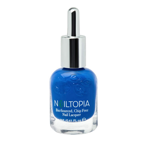 Nailtopia - Plant-Based Chip Free Nail Lacquer - Non Toxic, Long-Lasting Polish - Indigo To Ibiza (Ocean Blue)