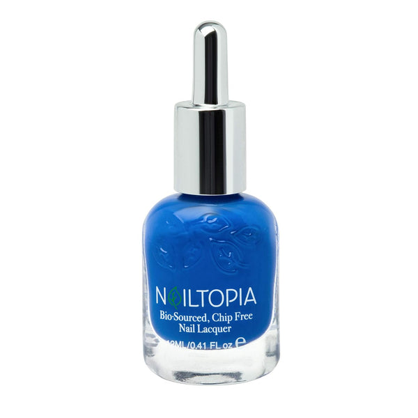 Nailtopia - Plant-Based Chip Free Nail Lacquer - Non Toxic, Long-Lasting Polish - Indigo To Ibiza (Ocean Blue)