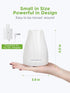InnoGear Essential Oil Diffuser, 5-in-1 Aromatherapy Diffuser, Humidifier, 7 Color LED, Auto Off, White Grey