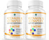 1 Body Vitamin B Complex Twin Pack – 5-MTHF Folate with B1, B2, B5, B6, Methyl B12, Niacin, Biotin – 60 Capsules Each.