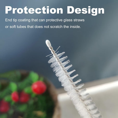 6-Piece Straw Cleaner Brush Set, Extra Long Cleaning Brushes for Stanley Tumbler, Sippy Cup, Water Bottle, and Straws