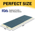 MABOZOO 66"x24"x2" Fall Mat for Elderly with Glow-in-The-Dark Strips, PU Leather Fall Mattress with Beveled Edge