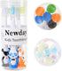 Newday Kids Toothbrushes, 6 Pack Set with Soft Bristles and Suction Cup, Includes Travel Covers, Bear Panda Design