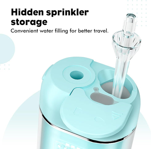 Powerful Portable Cordless Water Dental Flosser: Rechargeable Mini Oral Irrigator with 2000 mAh Li-ion, 5 Modes, IPX7