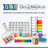 7 Day Medicine Pill Organizer - Stackable Pill Box for Small Tablets & Vitamin Supplements, Medium, Rainbow