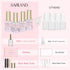 SAVILAND 15ml Dip Powder Liquid Set, 10 Pcs Base/Top Coat, Activator Brush Saver Nail Set Gift for Daughters