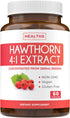 Super Potent Hawthorn Berry Extract Capsules, Vegan Non-GMO Supplement for Heart and Digestive Health, 2 Month Supply
