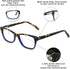 OCCI CHIARI Blue Light Magnifying Reading Glasses for Women 2.0 Anti Glare Eyestrain Spring Hinge Readers