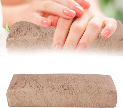 Nail Arm Rest for Acrylic Nail Art, Stripe Leather Soft Sponge Hand Rests Cushion for Manicure Care