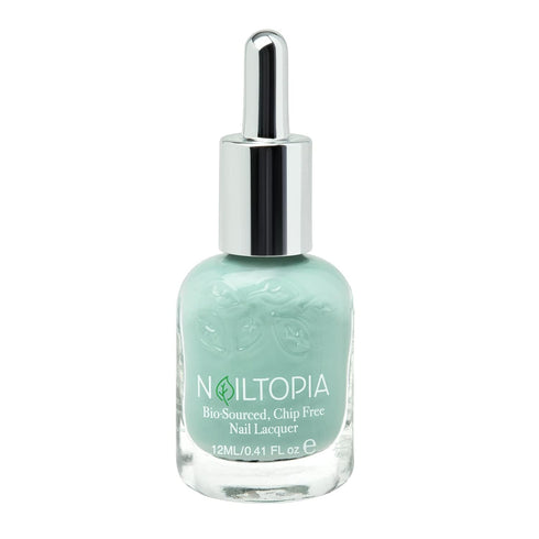 Nailtopia Plant-Based Chip Free Nail Lacquer, Non Toxic, Long-Lasting Strengthening Polish - I Sea You (Seafoam Green)