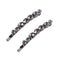 Lurrose 2pcs Crystal Bobby Pins, Clear Rhinestone Decorative Hair Pin Bridal Headpieces