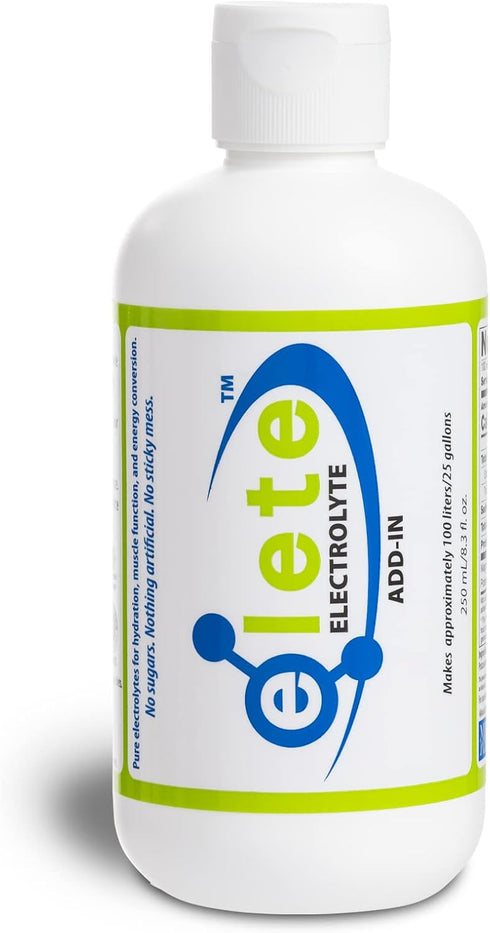 elete Electrolyte Add-in Hydration Drops - Unflavored, 8.3oz, for Leg and Muscle Cramp Relief