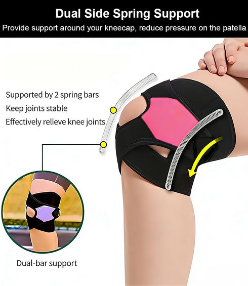 SUJAYU Knee Brace with Side Stabilizers for Meniscus Tear, Knee Braces for Women Men Knee Braces for Knee Pain, Light