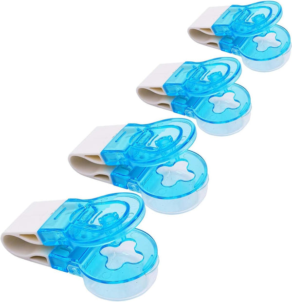 MGMGART Portable Pill Popper Extractor Tool with Storage Case - 4-Pack Blue Blister