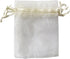 ATCG 100pcs 3x4 Inches Drawstring Organza Pouches, Ivory, Wedding Party Jewelry Favor Bags.