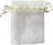 ATCG 50pcs Large 8x12 Inches Drawstring Organza Bags for Decoration, Festival Wedding Party Favor Makeup Pouches (Beige)