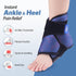 Hilph Ankle Heel Ice Pack Wrap for Swelling & Achilles Tendonitis, Reusable Gel Ice Pack for Pain Relief (Blue)