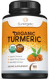 Sunergetic USDA Certified Organic Turmeric Supplement – 1,400mg of Turmeric per Serving with Organic Black Pepper - 180