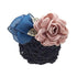 Women Hair Bun Cover Net Snood, Bowknot Decor Hair Accessories for Stewardess and Restaurant Staff (Pink)