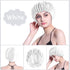 ROYBENS 4PCS Satin Bonnets for Women, Silk Sleep Cap for Curly Hair and Braids