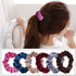 KINGMAS 10 Pcs Velvet Hair Ties Scrunchies, Elastic Flannelette Hair Bands for Women