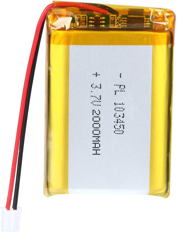 3.7V 2000mAh 455572 Lithium Polymer Ion Rechargeable Battery with PH 2.0mm Pitch Connector