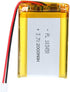 3.7V 2000mAh 455572 Lithium Polymer Ion Rechargeable Battery with PH 2.0mm Pitch Connector