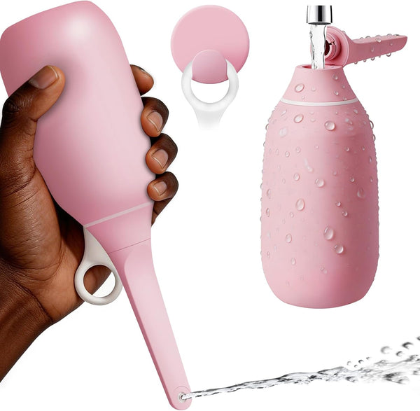 Zinu U Flip-Top Peri Bottle-400ml Leakproof Portable Bidet with Single-Hole Boost Technology, Easy-Fill Design