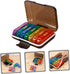 IDEANATEGRATE 7-Day Weekly Pill Organizer Multi-Grid Medicine Case with Black Shell, Portable Travel Pill Box for Daily