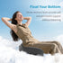 HANQIMER Tailbone Raised U Cutout Donut Pillow for Pain Relief, Hemorrhoid Pillow for Sitting, Memory Foam Lifting