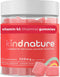Kind Nature Vitamin B1 Gummies, Chewable Thiamine 500mg per Serving, Non-GMO, Vegan, Natural Strawberry Flavor